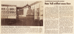 Artikel über Juwelier Voss von 1970